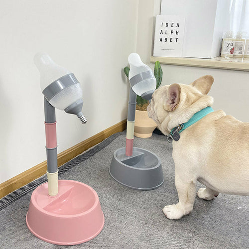 Distributeur Automatique d’Eau et Gamelle Réglable pour Animaux